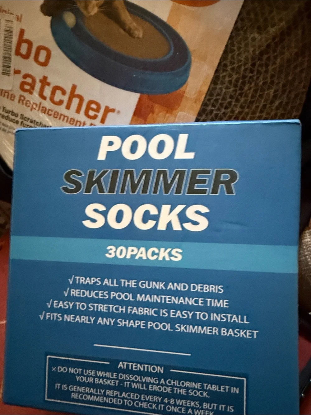 Blue Pool Skimmer Net Replacement 30 Sleeves